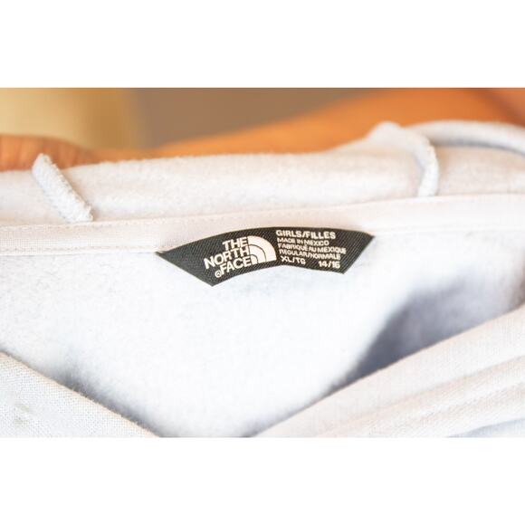 North Face Camp Fleece Pullover Long-Sleeve Crop Hoodie Girls, Blue Sz 14/16 NEW - Picture 5 of 10